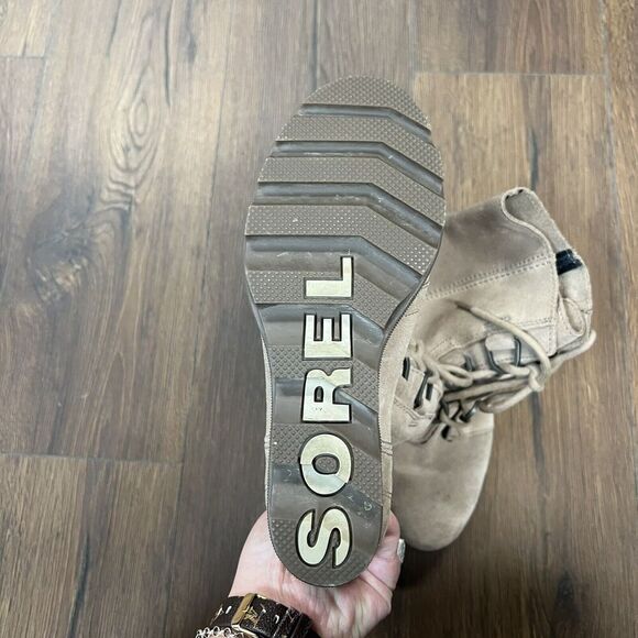 Sorel Women’s Suede Joan Of Arctic Wedge II Boot SZ 5 - Picture 4 of 6
